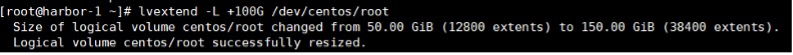 LVroot扩容100G空间
