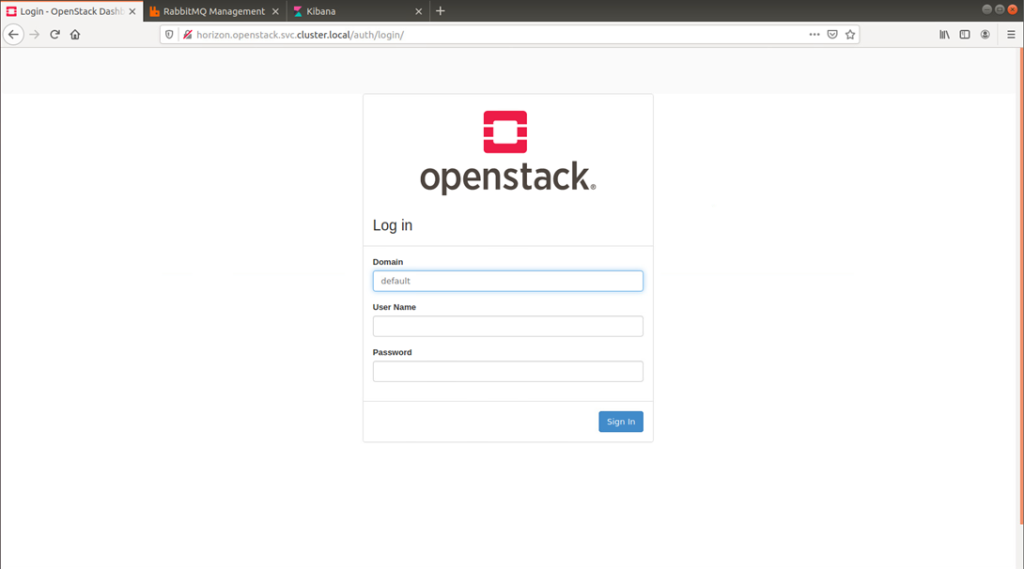 OpenStack Horizon的Web界面