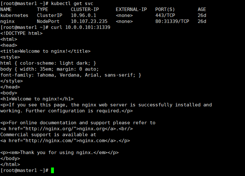 curl node:port测试1