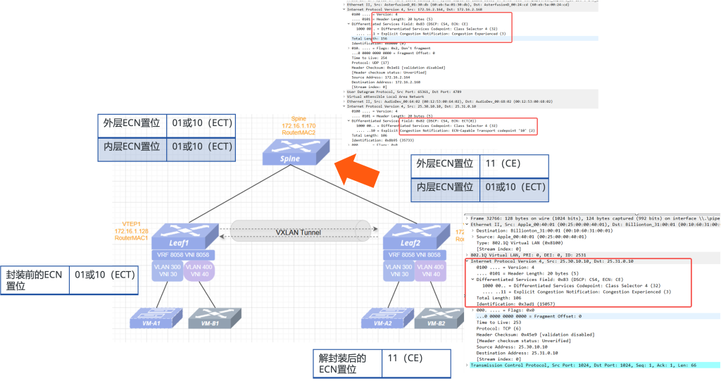 ECN over VXLAN